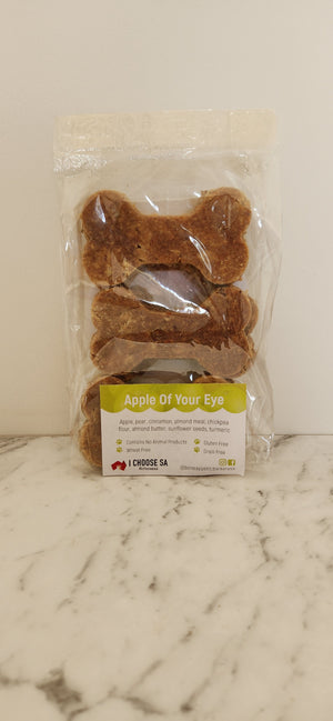 Apple Of Your Eye | 6 Large Bone Shaped Biscuits